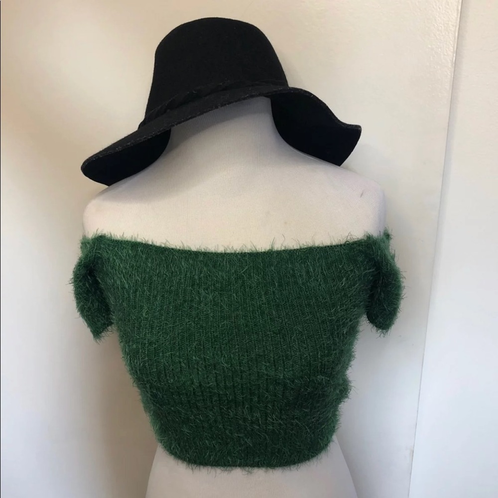 Cute fuzzy crop Top